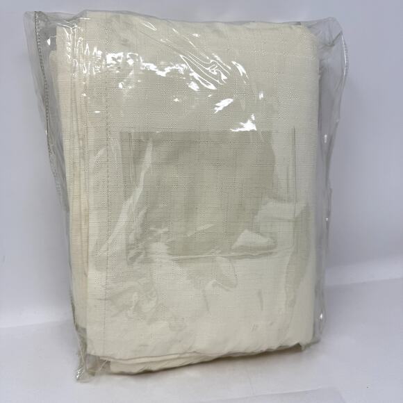 Pottery Barn Emery Linen Curtains 50" W x 84" L Light Filtering Pair 2 Ivory - Picture 4 of 13